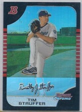 2005 Bowman Chrome Draft, Refractor #BDP10, Tim Stauffer