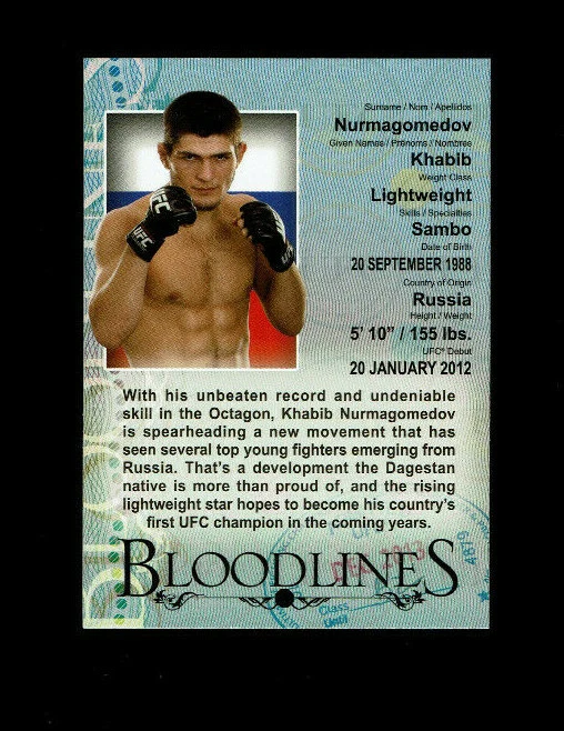 2013 Khabib Nurmagomedov Topps UFC Bloodlines  #KN Rare - Image 1 of 1