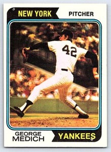 George Medich  1974 Topps  #445 - Please see pics for cond.