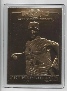 Tarjeta de oro de 22 quilates sellada Jason Isringhausen 2006 Danbury Mint Serie Mundial  - Imagen 1 de 1