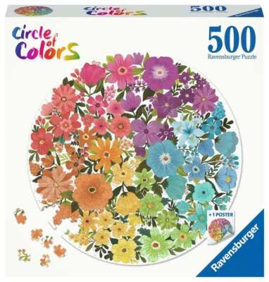 Ravensburger Erwachsenenpuzzle 500 Teile - Circle of Colors - Blumen