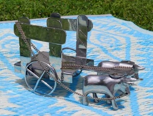 Carro Orisha con buey de buey carreta para Orisha Iroko, Odududuwa Boromu, Babalu - Imagen 1 de 9