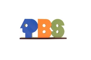 PBS Stand Logo 3D Printed Pretend Play PreSchool Kids Toy Gift Disney Dash Dot - Picture 1 of 3