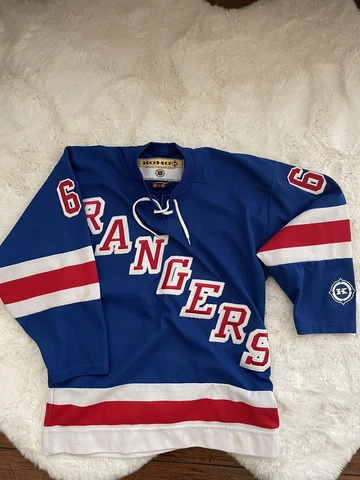 Vintage Koho Jersey New York Rangers Jaromir Jagr 68 Youth L/XL Cover