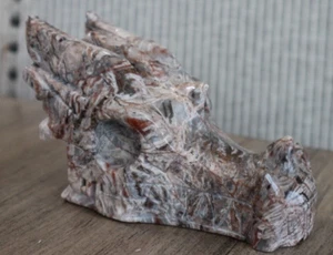 Red Violet Jasper Dragon Head 6.00 x 2.61 Inches/ 797 Grams - Picture 1 of 8