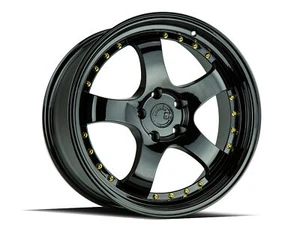 19x9.5|19x11 +22|15 Aodhan AH03 5x114.3 Gloss Black Wheels (Set of 4) - Picture 1 of 3