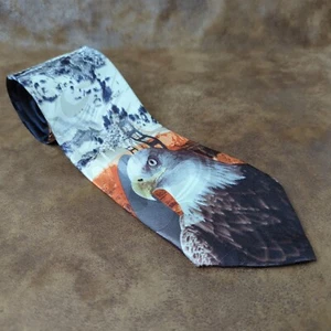 Steven Harris handgefertigte Krawatte American Eagle Freiheitsstatue Mount Rushmore - Bild 1 von 4