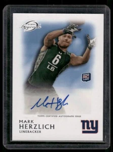 MARK HERZLICH 2011 Topps Gridiron Legends Rookie Auto Autograph #RA-MH - Picture 1 of 2