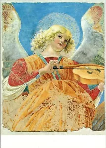 Cartolina Angelo Musicale Melozzo da Forlì Affresco Collezione Vaticano - Foto 1 di 2