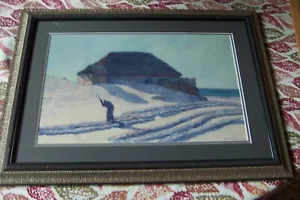 -NAOHIKO AIDA-listed Japanese artistlarge-19"x12"-framed-signed - Picture 1 of 15