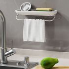 1 Pcs Aluminum Alloy Bathroom Towel Shelf Bathroom Shelf with Towel Bar  Kitchen