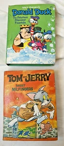 Vtg Big Little Books Donald Duck Fabulous diamond & Tom & Jerry Meet Mr Fingers - Picture 1 of 15