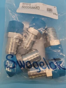 Lote de 5 conectores de manguera Swagelok, manguera de identificación de 3/4" x 3/4" macho NPT, SS-12-HC-1-12 - Imagen 1 de 6