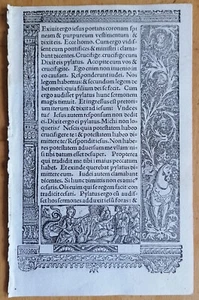 Woodcut Apocalypse (D) - Post Incunable Leaf Book of Hours Hardouin - 1510 - Picture 1 of 2