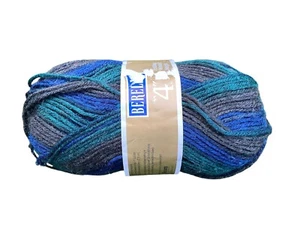 Bernat Berella Yarn 9108 Knitting Worsted Gauge Acrylic 4 ply 3.5 oz blue green - Picture 1 of 4
