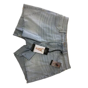 Sofia Women's Jean Shorts Lila Style Size 6 Mid Rise Side Gusset Light Wash - Picture 1 of 13