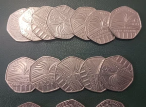 2000 Britain 50p Coin - Circulated - 150th Anniversary of the Libraries Act 1850 - Picture 1 of 7
