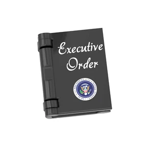 Ordine Esecutivo - Presidente Trump - Libro - Accessorio Minifigure - Stampa Personalizzata - Foto 1 di 5