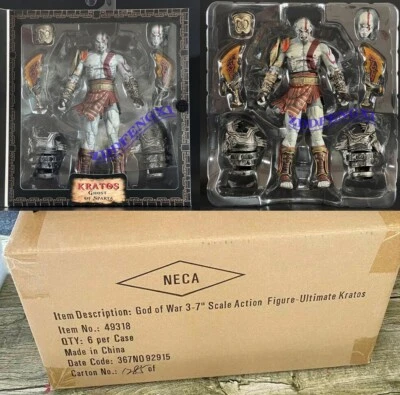 7" NECA God of War 3 Ultimate Kratos Action Figure 1:12 Game Model Collection - Image 1 of 4