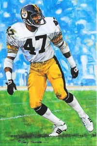RARE MEL BLOUNT UNSIGNED GOAL LINE ART CARD~SOLD OUT SERIES ONE~FOOTBALL HOF - Picture 1 of 1