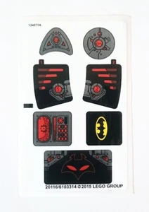 Lego 76027 Black Manta Deep Sea Strike Original Sticker Sheet - Authentic Decals - Picture 1 of 1