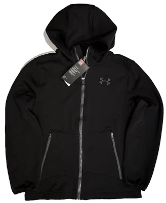 CHAQUETA UNDER ARMOUR NUEVA L NIÑOS TECHNO COLDGEAR CREMALLERA COMPLETA SUDADERA CON CAPUCHA Foto 1 de 4
