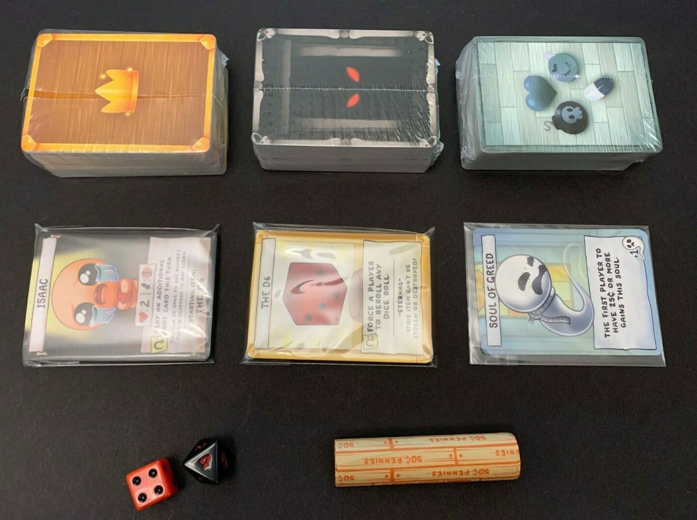 Binding of Isaac Four Souls Game Replacement Card Decks Dice Coins NEW  UNPLAYED | eBay