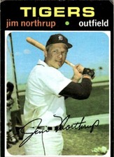 1971 Topps Baseball Jim Northrup Detroit Tigers #265 EX