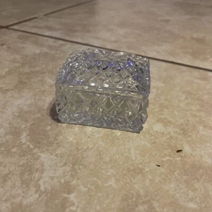 Vintage Cut Lead Crystal Rectangular Trinket Tritschler Winterhalder W Germany - Picture 1 of 7