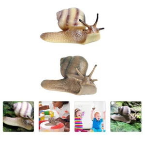 2 Pcs Décorations D'escargots Enfant Figurines De Champignons Féeriques - Zdjęcie 1 z 12