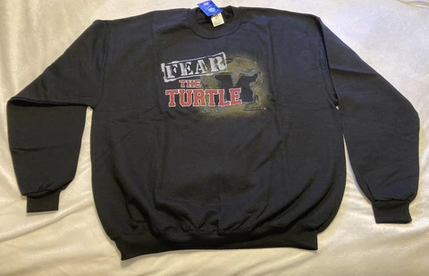 NEW!  University of Maryland Fear the Turtle Crewneck Sweatshirt Cover