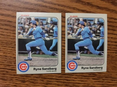 Ryne Sandberg RC 1983 (2) #507 Chicago Cubs NrMt + Foto 1 de 2