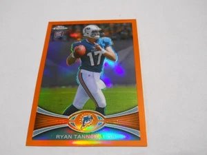 RYAN TANNEHILL ROOKIE ORANGE REFRACTOR MIAMI DOLPHINS 2012 TOPPS CHROME - Picture 1 of 2