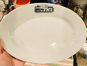 ANTIQUE VINTAGE Teibel's Family Restaurant DINNER PLATTER Schererville, Ind. - Picture 1 of 2
