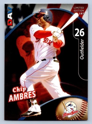 Chip Ambres 2009 DAV Disabled American Veterans Pawtucket Red Sox PawSox SGA - Image 1 of 2