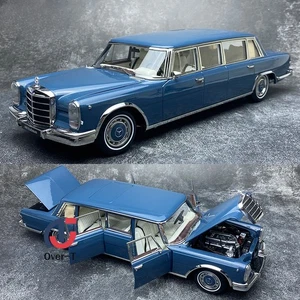 Kengfai 1:18 Mercedes Benz S600 Pullman W100 Blue alloy openable car model - Picture 1 of 7