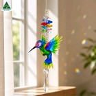 Rainbow Hummingbird Crystal Suncatcher, car mirror bird suncatchers sun catcher