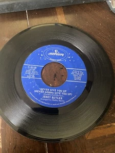 Jerry Butler Never Give You Up / Hey Western Union Man 45 RPM Vinyl - Picture 1 of 4