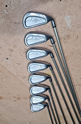 Tacos de golfe Callaway Bertha X-14 Steelhead conjunto de ferro feminino pedras preciosas grafite 4-SW (8) - Imagem 1 de 4