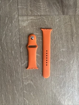 Hermes Silicone 44mm Apple Sports Watch Band Orange - Image 1 of 3