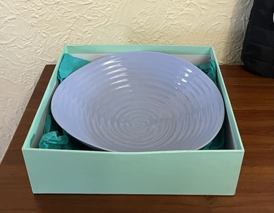 Portmeirion Sophie Conran Medium Salad Bowl Forget Me Not Blue New In Box - Image 1 of 4
