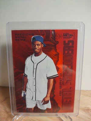 Skybox 2022 - Trituradoras de metales Ken Griffey Jr #120 gemas de metales preciosos rojo/100 Foto 1 de 2