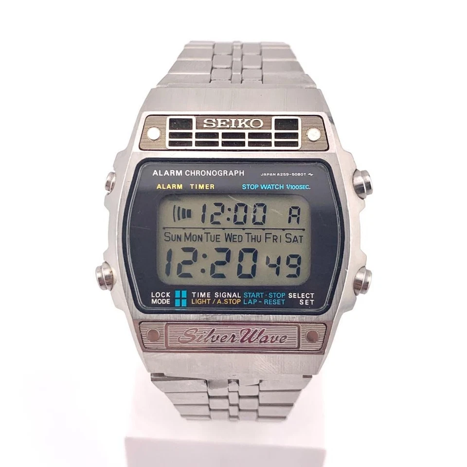 Reloj Digital SEIKO SilverWave A259-5090 Diseño Elegante Rendimiento Confiable Foto 1 de 4