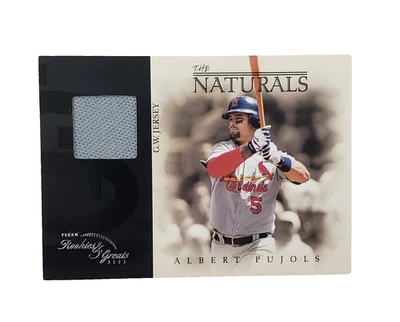 ​Tarjeta de parche de camiseta usada en juegos Fleer The Naturals 2003 de Albert Pujols #101/250  Foto 1 de 4
