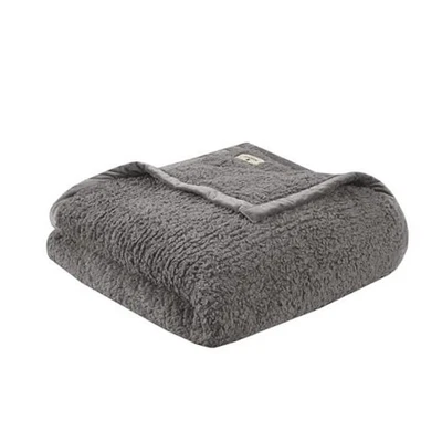 Manta bereber Woolrich Burlington súper suave, acogedora ligera completa/gris reina Foto 1 de 4