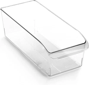 Kunststoff Aufbewahrungsbehälter Große Kurve Sammlung Kühlschrank Gefrierschrank Speisekammer Organizer - Bild 1 von 6