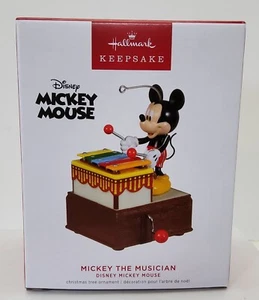 2022 Hallmark Souvenir MICKEY LE MUSICIEN Disney Magic-Son & Motion Ornement - Photo 1/3