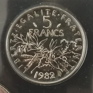 5 FRANCS SEMEUSE 1982 FDC SCELLEE ISSUE DU COFFRET / FRANCE - Picture 1 of 2