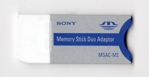 Sony MSAC-M2 Genuine Camera Memory Stick Duo Adaptor / Adapter - Picture 1 of 2