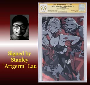 Harley Quinn: Black+White+Redder #1 CGC 9.9 Mint! (2023) DC, signed Stanley Lau! - Picture 1 of 5